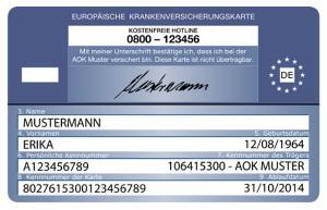 Europäische Krankenversichertenkarte EHIC