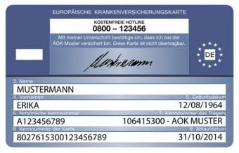 Europäische Krankenversichertenkarte EHIC, 
