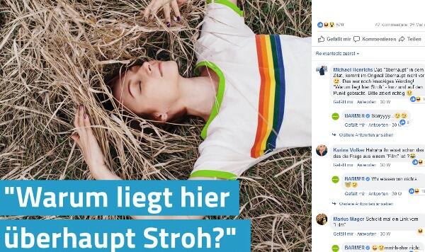 Social Post der BARMER mit User-Kommentaren