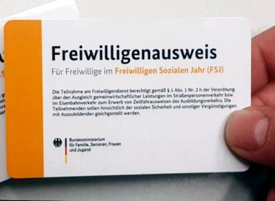 Freiwilligenausweis im FSJ