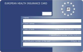 EHIC Inscurance Card 