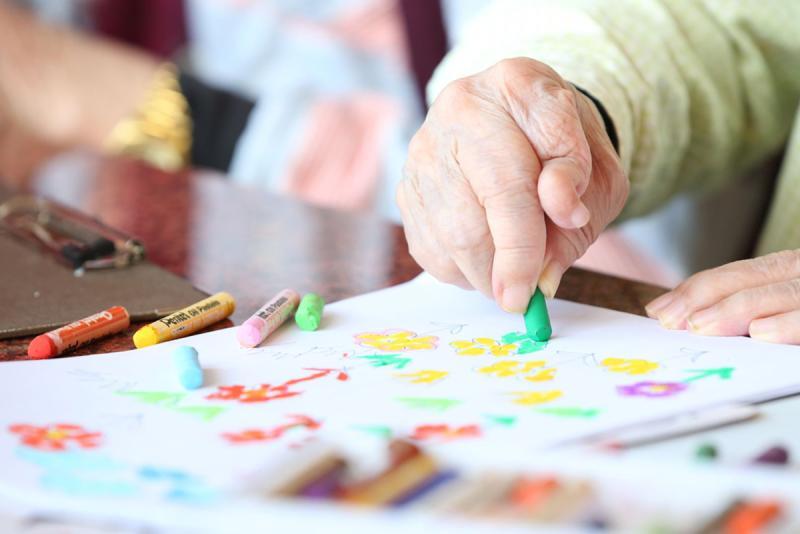 Malen in der Ergotherapie schult Wahrnehmung, Bewegung und Koordination und 