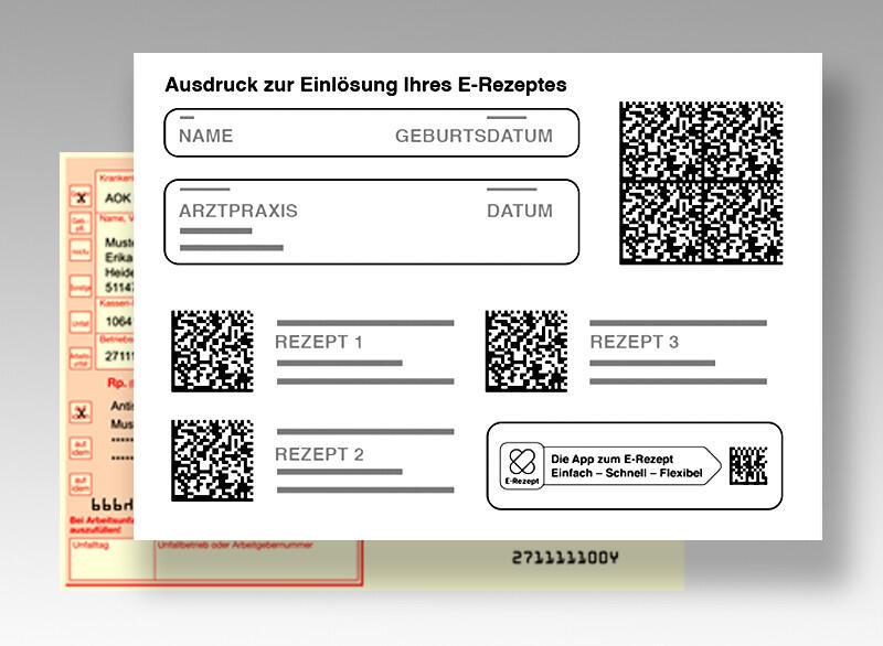 Elektronisches Rezept (eRezept) für Medikamente und Hilfsmittel