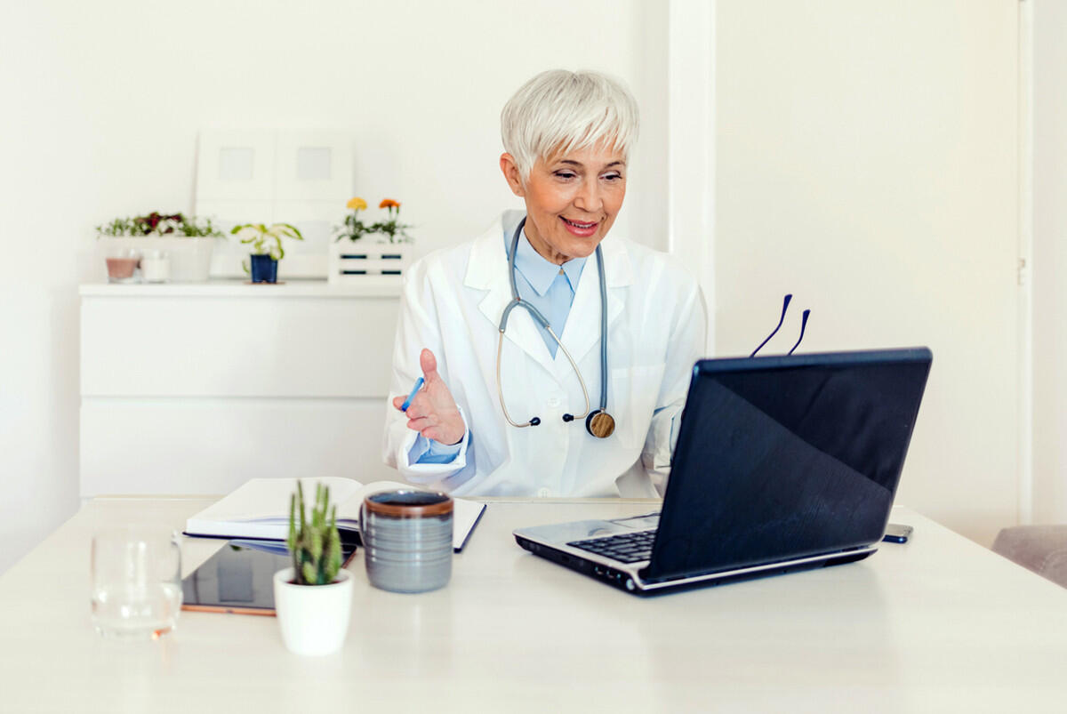Arztgespräch mit Telemedizin Arztgespräch mit Telemedizin