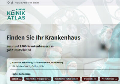 Website des neuen Klinik-Atlas ,  Website des neuen Klinik-Atlas ,