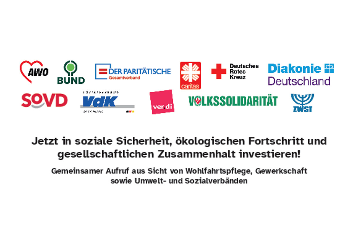 Aufruf von Verb&auml;nden zum Bundeshaushalt 2025