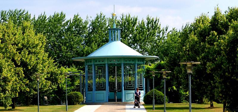 Heilwasserquelle in einem Kurpark 