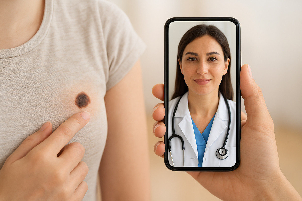 Digitaler Hautcheck - Hautkrebsvorsorge  Digitaler Hautcheck - Hautkrebsvorsorge