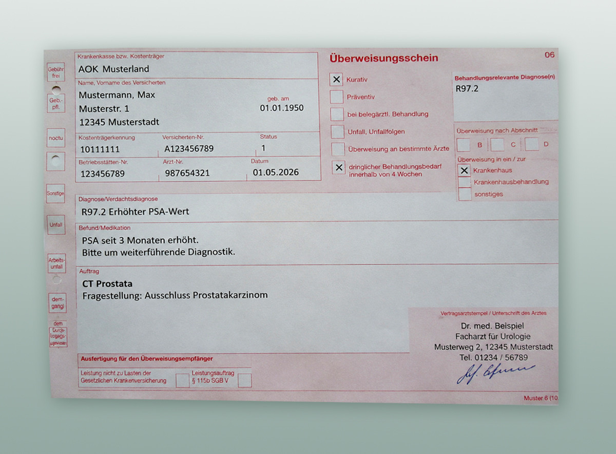 G&uuml;ltigkeit von &Uuml;berweisungen vom Haus- oder Facharzt