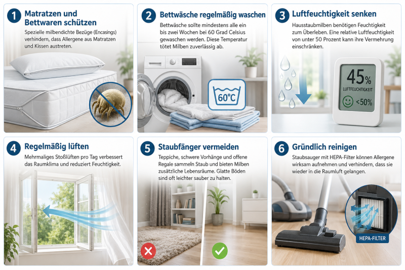 wirksame Massnahmen gegen Milbenallergie