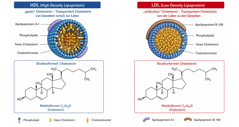 Cholesterinwerte HDL und LDL 