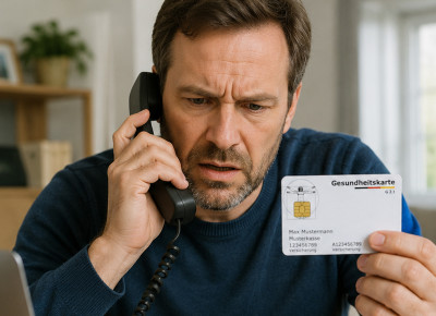 Anruf bei der Beschwerdestelle der Krankenkasse, generiert mit GPT-5.2 Anruf bei der Beschwerdestelle der Krankenkasse, generiert mit GPT-5.2