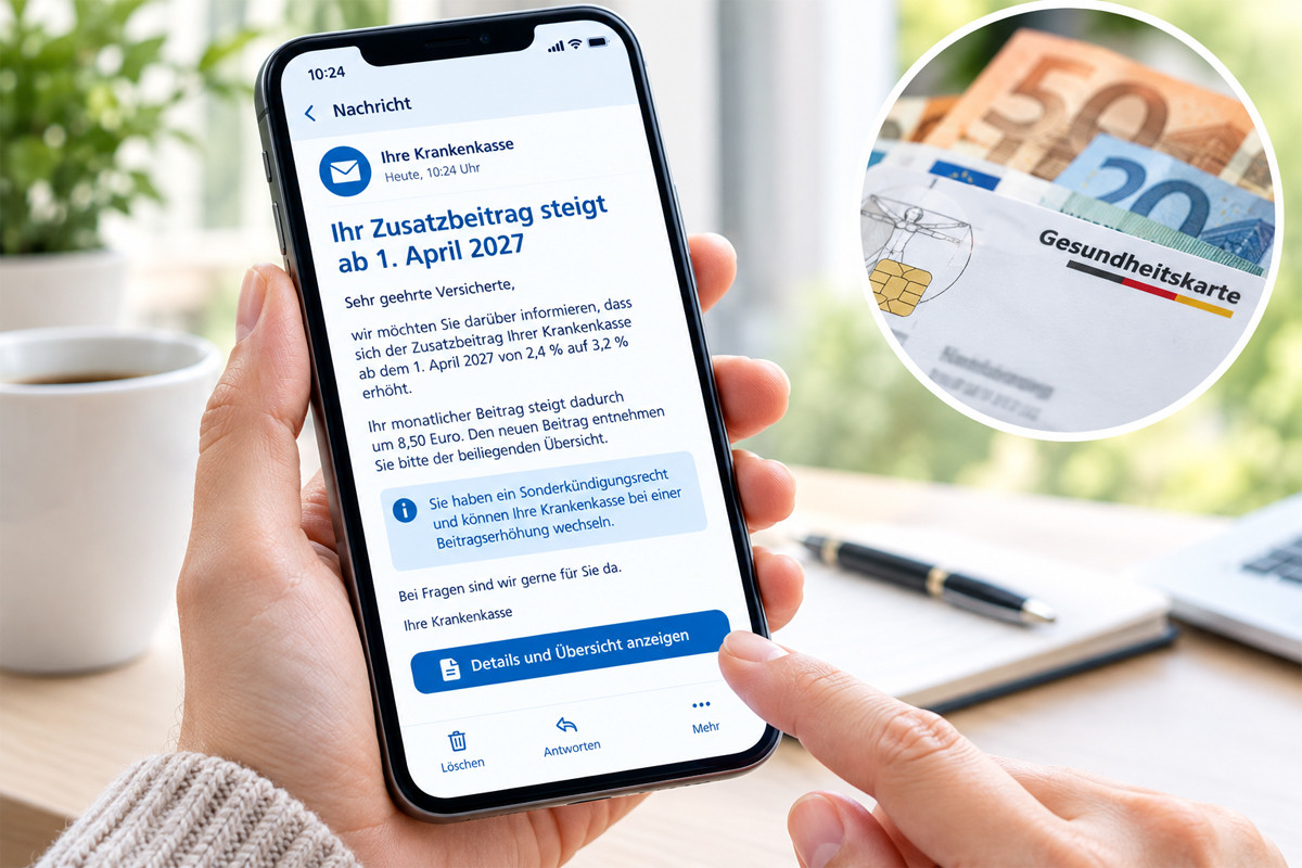 Informationspflicht über Zusatzbeitrag kommt ab 2027 zurück Informationspflicht über Zusatzbeitrag kommt ab 2027 zurück