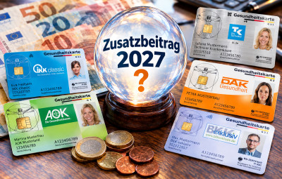 Wie hoch f&auml;llt der Zusatzbeitrag 2027 aus?,  generiert mit GPT 5.6 Luna - unter Verwendung von