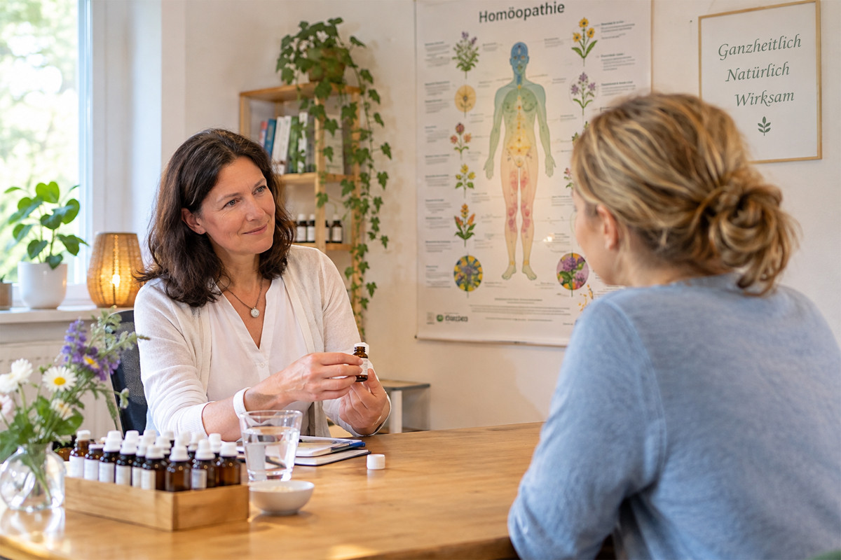 Homöopathische Behandlung in einer ärztlichen Praxis Homöopathische Behandlung in einer ärztlichen Praxis