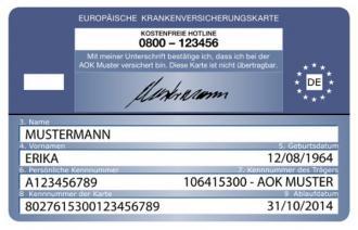Europäische Krankenversichertenkarte EHIC