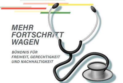 Koalitionsvertrag der Ampel - Gesundheitspolitik, Bildquellen: SPD, Pixabay