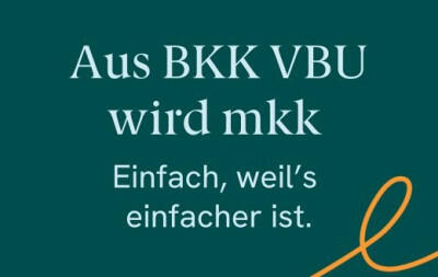 mkk statt BKK - Neuer Name gilt ab 2024,  BKK VBU