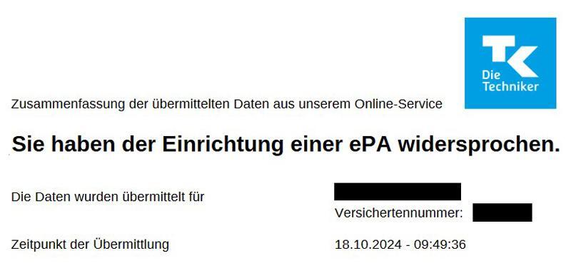 Online Widerspruchsformular der TK Online Widerspruchsformular der TK