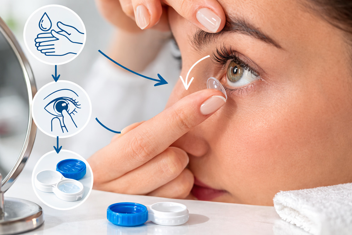 Kontaktlinsen entfernen 