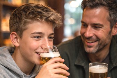 Begleitetes Trinken - &ouml;ffentlicher Alkoholgenuss in Anwesenheit erwachsener Begleitpersonen   ,  generiert mit GPT 5-2