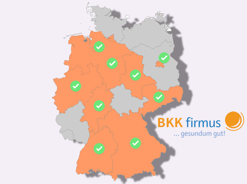 In welchen Bundesl&auml;nderm ist die BKK firmus noch offen? ,  (c) Krankenkassennetz.de GmbH