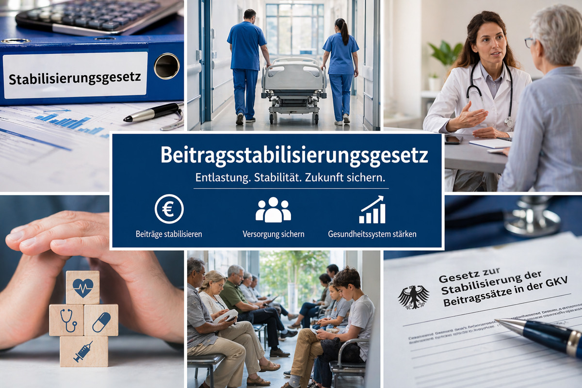Was steht im Entwurf zum Beitrag-Stabilisierungsgesetz in der gesetzlichen Krankenversicherung