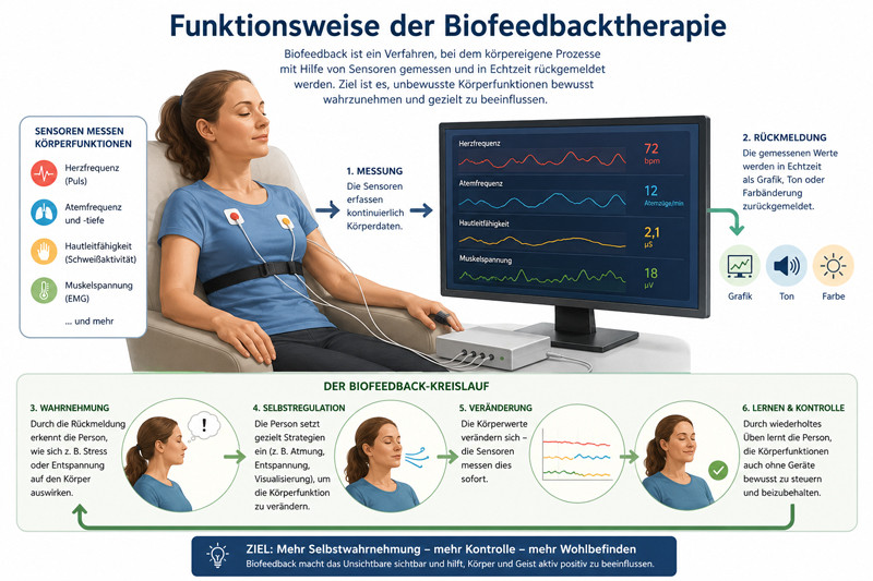 Wie funktioniert Biofeedbacktherapie? 